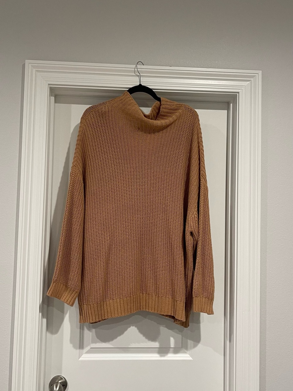 American Eagle Outfitters Camel Knit Turtleneck Sweater